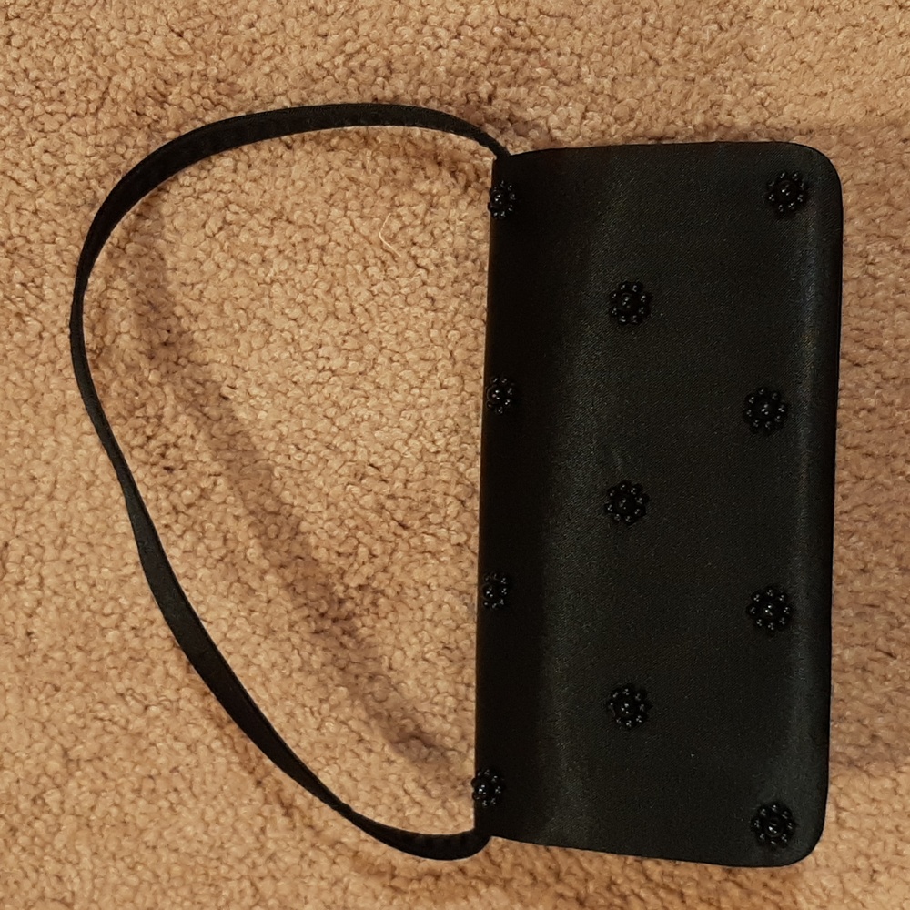Mini Black Beaded Bag